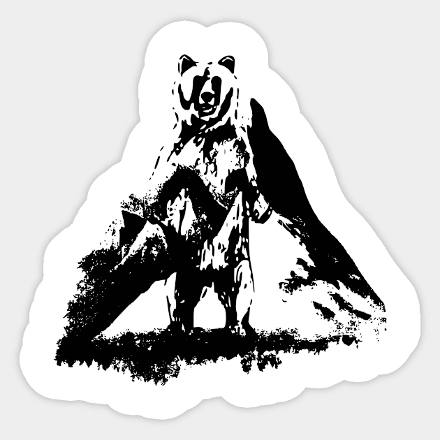 Bear Sticker by Bongonation